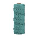 Makramee Garn, 3mm ø, ca. 210g, Rolle 70m, petrol