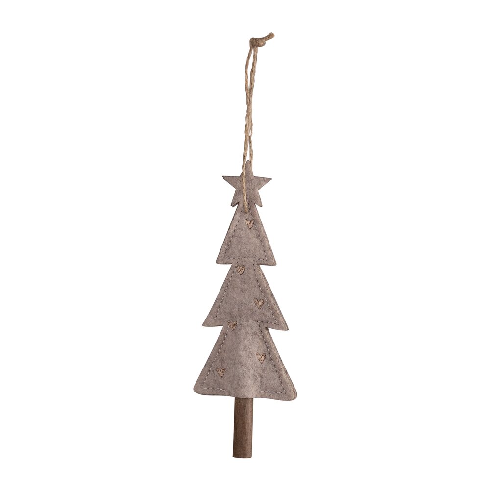 Filz Weihnachtsbaum m.Herzen, zum 6x17cm - Hängen, hobb