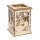 Holz Tischlaterne Kürbis, FSC Mix Credit, 8,5x8,5x11,7cm, 11tlg., 1Set, natur