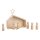 Holz Krippe mit Figuren, FSC 100% 22x5,6x21,5cm, 9tlg.1 Set natur