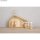 Holz Krippe mit Figuren, FSC 100% 22x5,6x21,5cm, 9tlg.1 Set natur