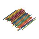 Bastelhölze FSC 100% 4mm ø, 10cm 60 Stück bunt