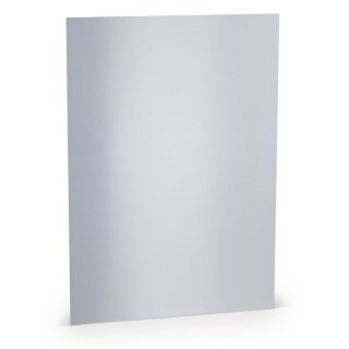 Paperado Blätter DIN A4, FSC Mix Credit, 210x297mm, 120g/m2, Beutel 10Stück, Rössler Nr. 1103001302, weiß metallic