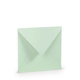 Paperado Umschläge quadr.,FSC Mix Credit, 164x164mm, 100g/m2, m. SF, Beutel 5Stück, Rössler Nr. 1103040065, mintgrün