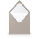 Paperado Umschläge quadr.,FSC Mix Credit, 164x164mm, 100g/m2, m. SF, Beutel 5Stück, Rössler Nr. 1103040049, taupe