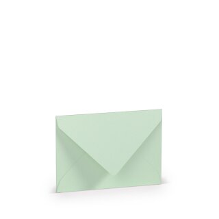 Paperado Umschläge DIN C7,FSC Mix Credit, 81x114mm, 100g/m2, m. SF, Beutel 5Stück, Rössler Nr. 1103007065, mintgrün