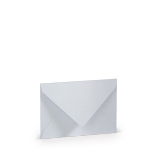 Paperado Umschläge DIN C7,FSC Mix Credit, 81x114mm, 120g/m2, Beutel 5Stück, Rössler Nr. 1103007302, weiß metallic
