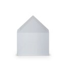 Paperado Umschläge DIN C7,FSC Mix Credit, 81x114mm, 120g/m2, Beutel 5Stück, Rössler Nr. 1103007302, weiß metallic