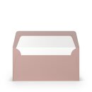 Paperado Umschläge DL, FSC Mix Credit, 110x220mm, 100g/m2, m. SF, Beutel 5Stück, Rössler Nr. 1103002063, rosé