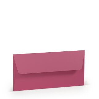 Paperado Umschläge DL, FSC Mix Credit, 110x220mm, 100g/m2, m. SF, Beutel 5Stück, Rössler Nr. 1103002154, fuchsia