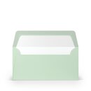 Paperado Umschläge DL, FSC Mix Credit, 110x220mm, 100g/m2, m. SF, Beutel 5Stück, Rössler Nr. 1103002065, mintgrün