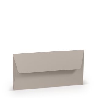 Paperado Umschläge DL, FSC Mix Credit, 110x220mm, 100g/m2, m. SF, Beutel 5Stück, Rössler Nr. 1103002049, taupe