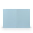 Paperado Karten DIN A6, FSC Mix Credit, 210x148mm, 220g/m2, Beutel 5Stück, Rössler Nr. 1103070124, hellblau