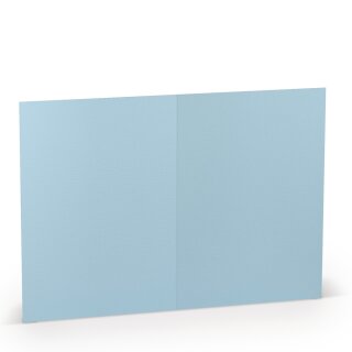 Paperado Karten B6 hd-pl, FSC Mix Credit, 240x169mm, 220g/m2, Beutel 5Stück, Rössler Nr. 1103072124, hellblau