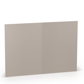 Paperado Karten B6 hd-pl, FSC Mix Credit, 240x169mm, 220g/m2, Beutel 5Stück, Rössler Nr. 1103072049, taupe