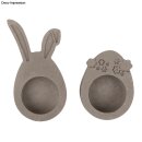 Silikon Gießform "Happy Egg" 14,5x26x2cm, 4 Formen