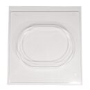 PET Gießform Dekoplatte Oval, 24,5x18x2cm, Rand 1,3cm breit