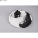 PET Gießform Dekoplatte Rund, 25x25x2cm, Rand 1,3cm breit