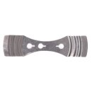 Silikon Gießform Kerze U-Form geriffelt, 8,4x3,9cm, Höhe 8,6cm