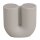 Silikon Gießform Kerze U-Form geriffelt, 8,4x3,9cm, Höhe 8,6cm