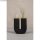 Silikon Gießform U-Form Vase geriffelt, 8,5x3,8x10cm, inkl. 2 Reagenzgläser