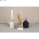 Silikon Gießform Vase fein geriffelt, Boden ø 8,3cm, Höhe 9,5cm, +1 Reagenzglas