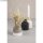 Silikon Gießform Vase fein geriffelt, Boden ø 8,3cm, Höhe 9,5cm, +1 Reagenzglas