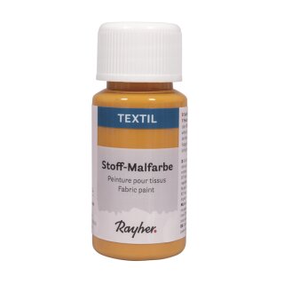 Textil Stoffmalfarbe, Flasche 50ml, honiggelb