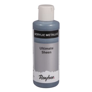Ultimate Sheen Acrylfarbe, metallic, Flasche 80ml, blaugrau
