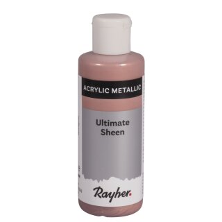 Ultimate Sheen Acrylfarbe, metallic, Flasche 80ml, roségold