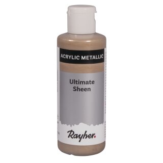 Ultimate Sheen Acrylfarbe, metallic, Flasche 80ml, mocca metallic