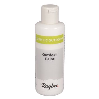 Outdoor Paint Acrylfarbe, Flasche 80ml, weiß