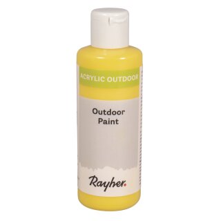 Outdoor Paint Acrylfarbe, Flasche 80ml, zitrone