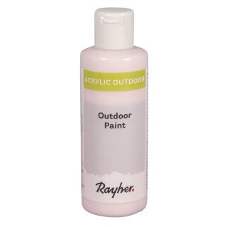 Outdoor Paint Acrylfarbe, Flasche 80ml, zartrosa