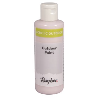 Outdoor Paint Acrylfarbe, Flasche 80ml, puderrosa