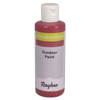 Outdoor Paint Acrylfarbe, Flasche 80ml, ziegelrot