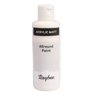 Allround Paint Acrylfarbe, Flasche 80ml, alabasterweiß