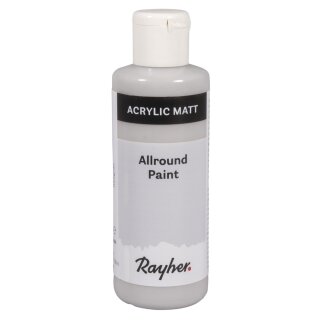 Allround Paint Acrylfarbe, Flasche 80ml, hellgrau