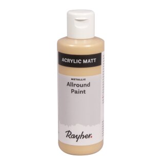 Allround Paint Acrylfarbe Metallic, Flasche 80ml, brill.gold