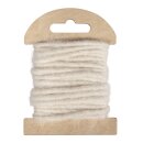 Wollkordel mit Jutekern, 5mm ø, SB-Holzkarte 3,5m,...