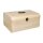 Holz Koffer mit Antikbeschlag, FSC 100%, 29,5x20,5x14cm, natur