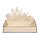 Holztablett Osterhasen, FSC Mix Credit, 20x12x12,5cm 1 Set natur