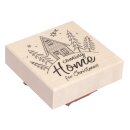 Stempel Coming Home for Christmas, 7x7cm