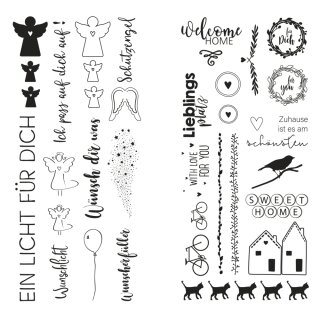 Transferfolie Home + Schutzengel, verschiedene Designs, SB-Btl. 2Bogen