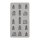 Silikon Gießform Mini Häuser, 14,5x26x1,5cm, 15 Formen