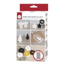Silikon Gießform Mini-Dekoformen Xmas, 14,5x26x1cm,...