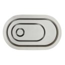 Silikon Gießform Kerzenständer Oval, 18,5x10,3x2,5cm, inkl. 3x5 Schablonen