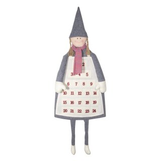 Adventskalender Mia zum Aufhängen, 41x112cm, Btl 1Stück