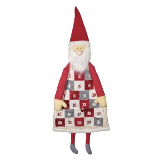 Adventskalender Santa zum Aufhängen, 51x118cm, Btl 1Stück