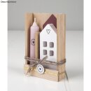 Holz Set Klötzchen + Platten, FSC 100%, Mini, sortiert, 34 Teile, Box 1Set, natur
